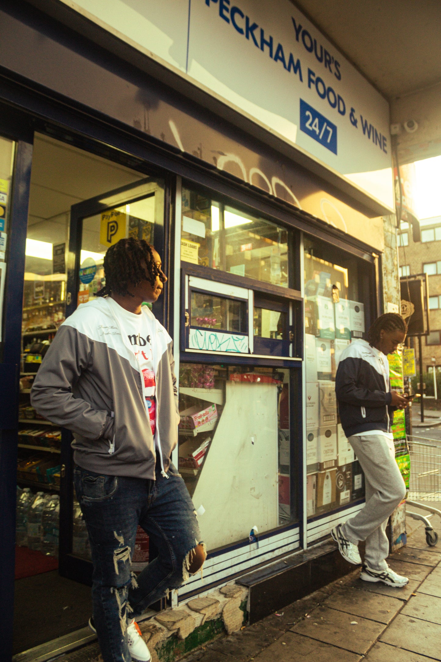Navy Windbreaker
