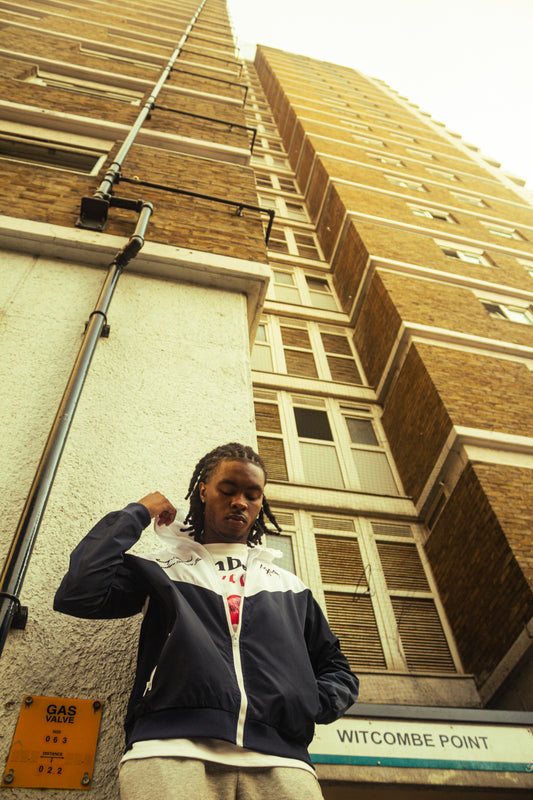 Navy Windbreaker